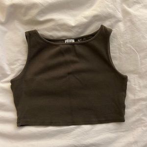 princess polly dark green tank top
